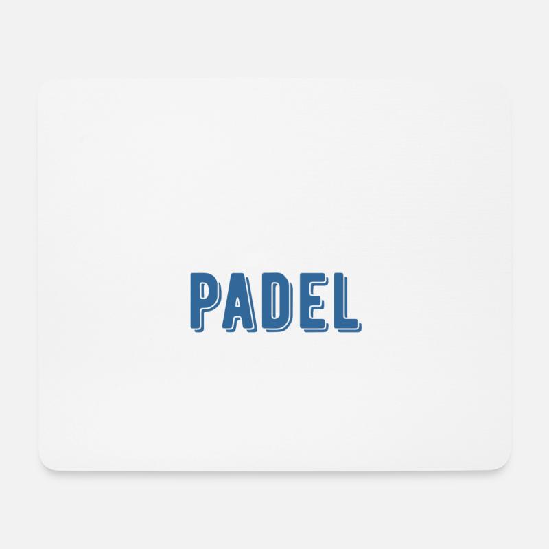 Pas accro padel cadeau - Tapis de souris (format paysage) - blanc