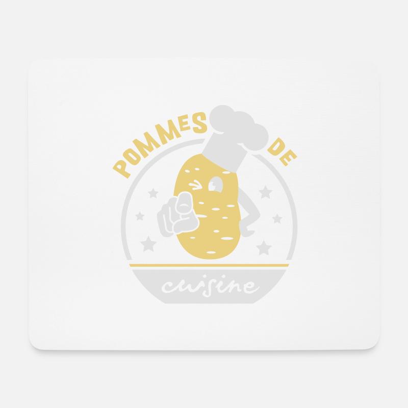 Pommes de cuisine - Mouse Pad (horizontal) - white