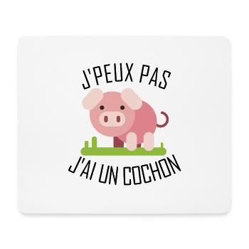 I can not have a pig - Mouse Pad (horizontal) - white - Front