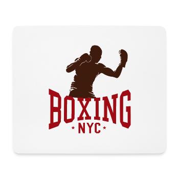 Boxe NYC - Tapis de souris (format paysage) - blanc - Devant