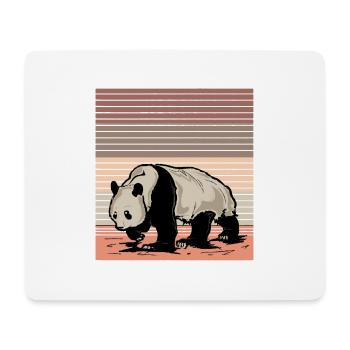 Pandabär - Mousepad (Querformat) - Weiß - Vorne