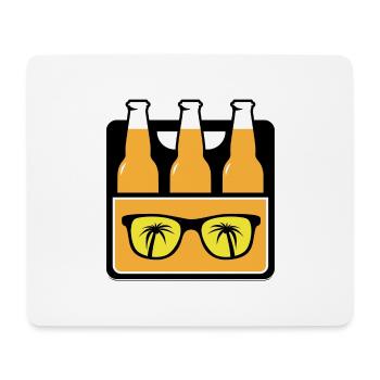 Mallorca Sixpack party drinking crew sommer - Mousepad (Querformat) - Weiß - Vorne