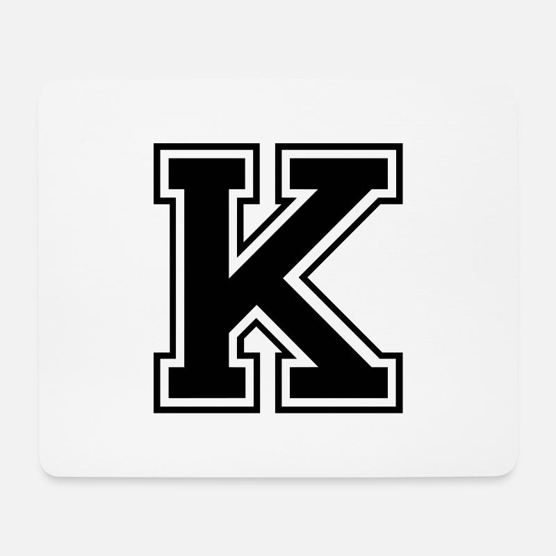 k - Mousepad (Querformat) - Weiß