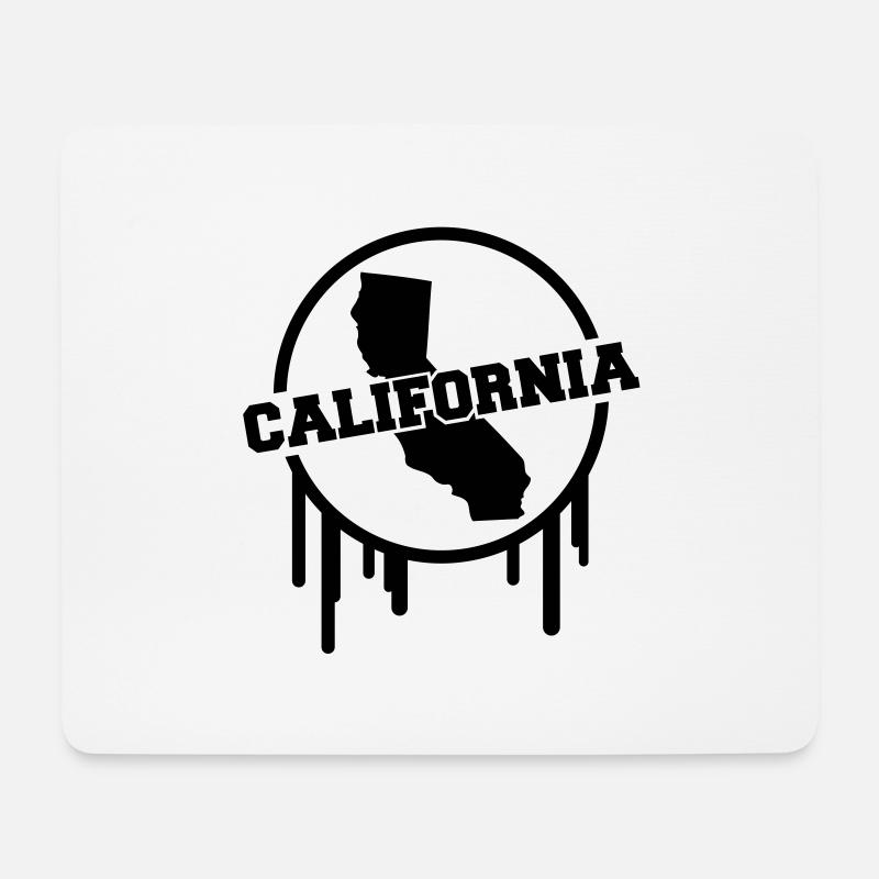 california_world_design_co1 - Mousepad (Querformat) - Weiß