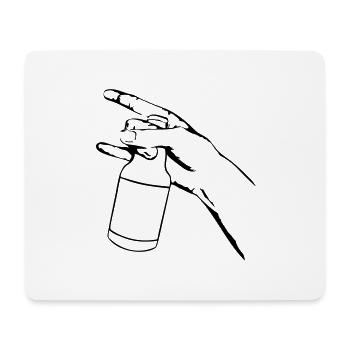 Heavy Metal Bier - Mousepad (Querformat) - Weiß - Vorne