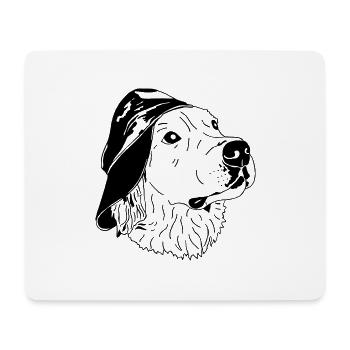 Golden retriever - Mouse Pad (horizontal) - white - Front