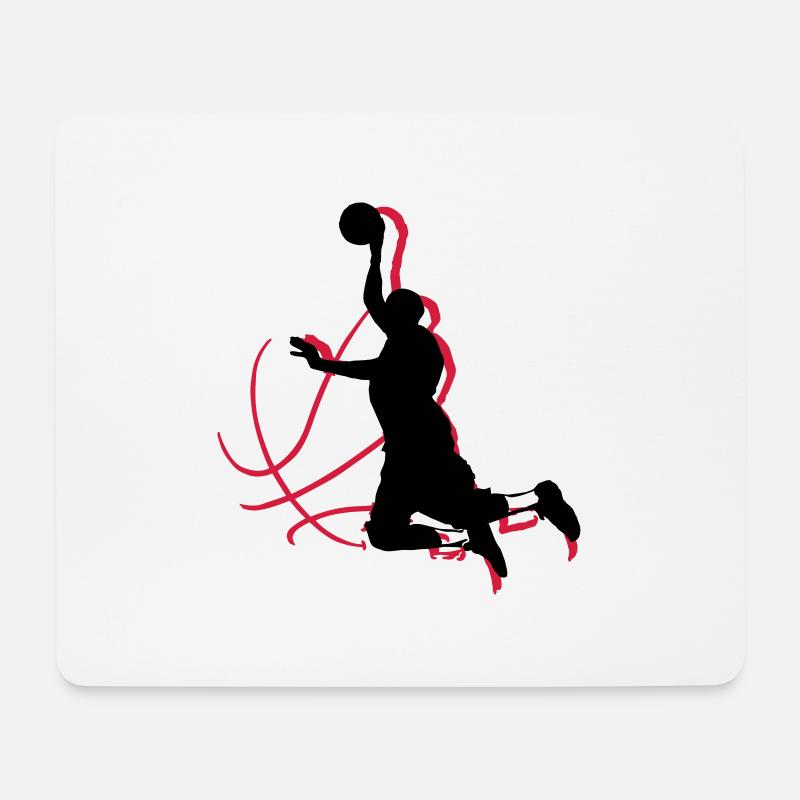 basketball - Mousepad (Querformat) - Weiß