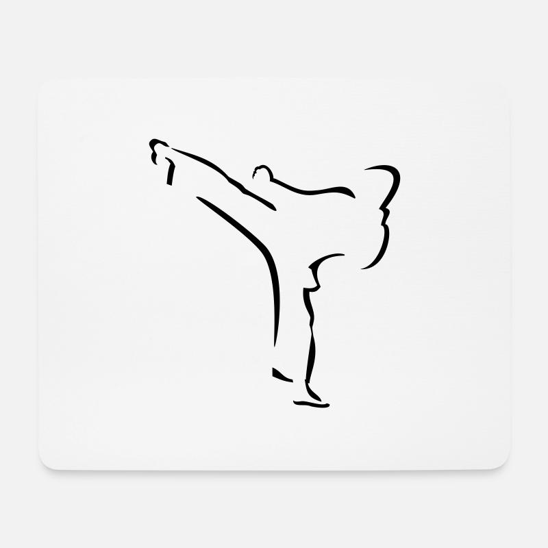Karate - Mousepad (Querformat) - Weiß