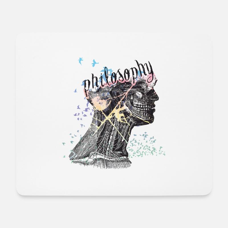 philosopie - Mousepad (Querformat) - Weiß