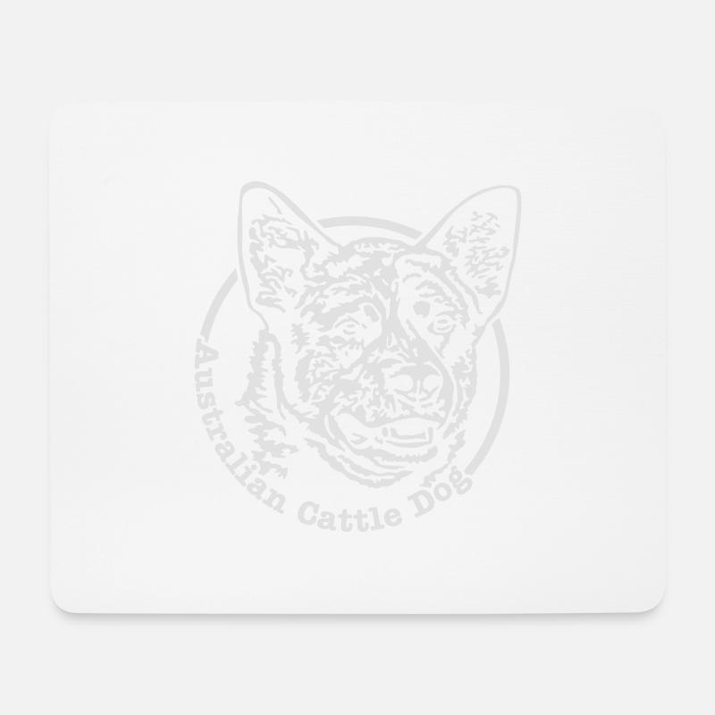 532 Australian Cattle Dog - Mousepad (Querformat) - Weiß