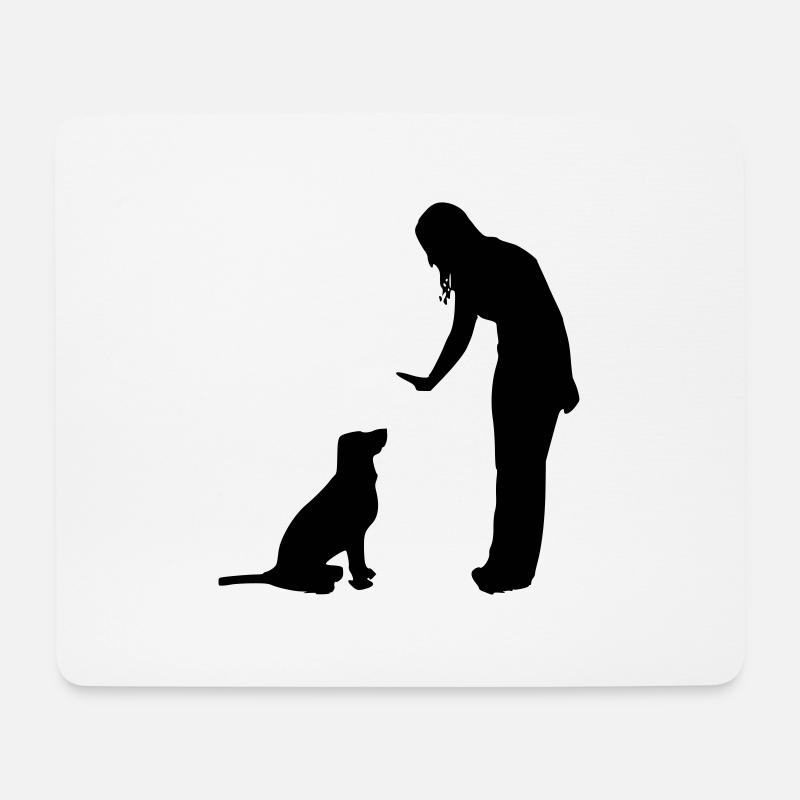 dog agility - Mouse Pad (horizontal) - white