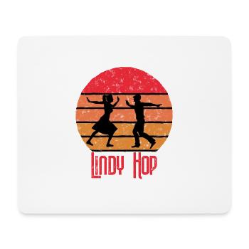 Lindy Hop Sunset Vintage Tanzen Geschenk Swing - Mousepad (Querformat) - Weiß - Vorne