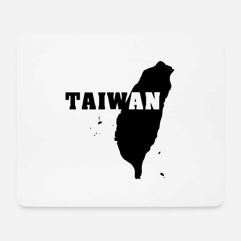 Taiwan (ID: 002004) - Mouse Pad (horizontal) - white