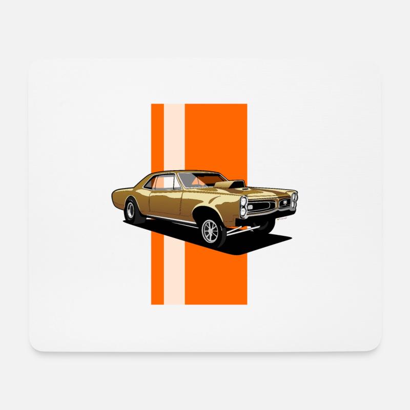 Hot Rod - Mousepad (Querformat) - Weiß