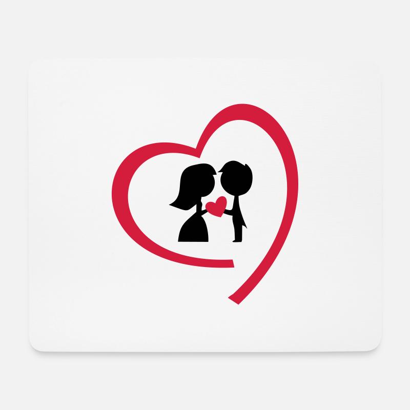 hochzeitspaar - Mousepad (Querformat) - Weiß