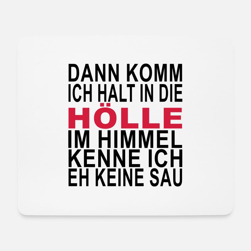 Hölle - Mousepad (Querformat) - Weiß
