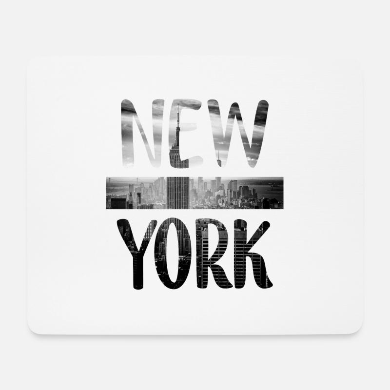 New York - Mousepad (Querformat) - Weiß