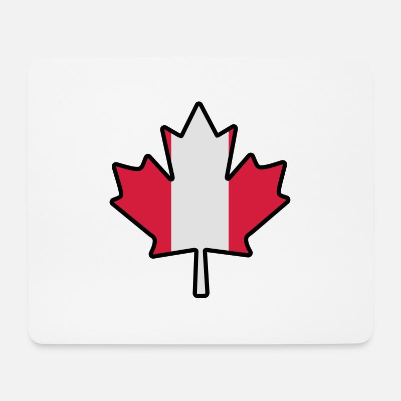 Canada leaf - Mousepad (Querformat) - Weiß