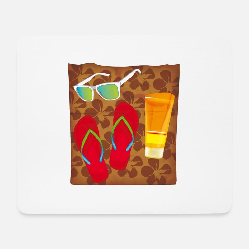 Reisegepäck - Mousepad (Querformat) - Weiß