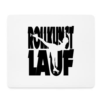 Rollkunstlauf Schnitt 1 - Mousepad (Querformat) - Weiß - Vorne