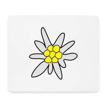 Edelweiss, ghosteweed - Mouse Pad (horizontal) - white - Front