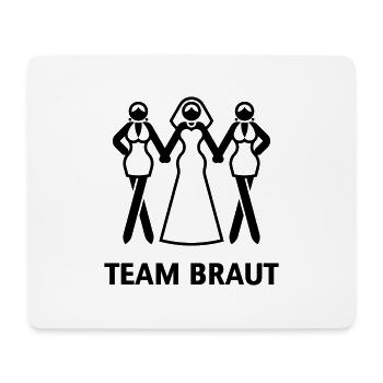 Team Braut (Junggesellinnenabschied / JGA) - Mousepad (Querformat) - Weiß - Vorne
