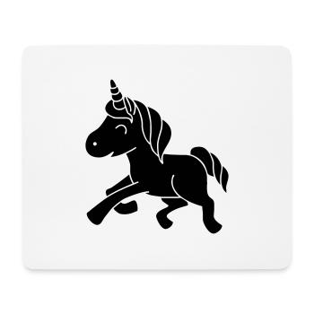 Glückliches Baby Einhorn - Happy Baby Unicorn - Tapis de souris (format paysage) - blanc - Devant