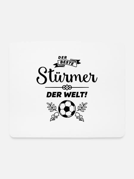 der beste stürmer - Mousepad (Querformat) - Weiß