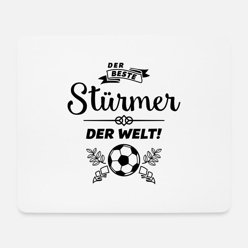 der beste stürmer - Mousepad (Querformat) - Weiß