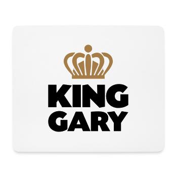 King gary name thing crown - Mouse Pad (horizontal) - white - Front
