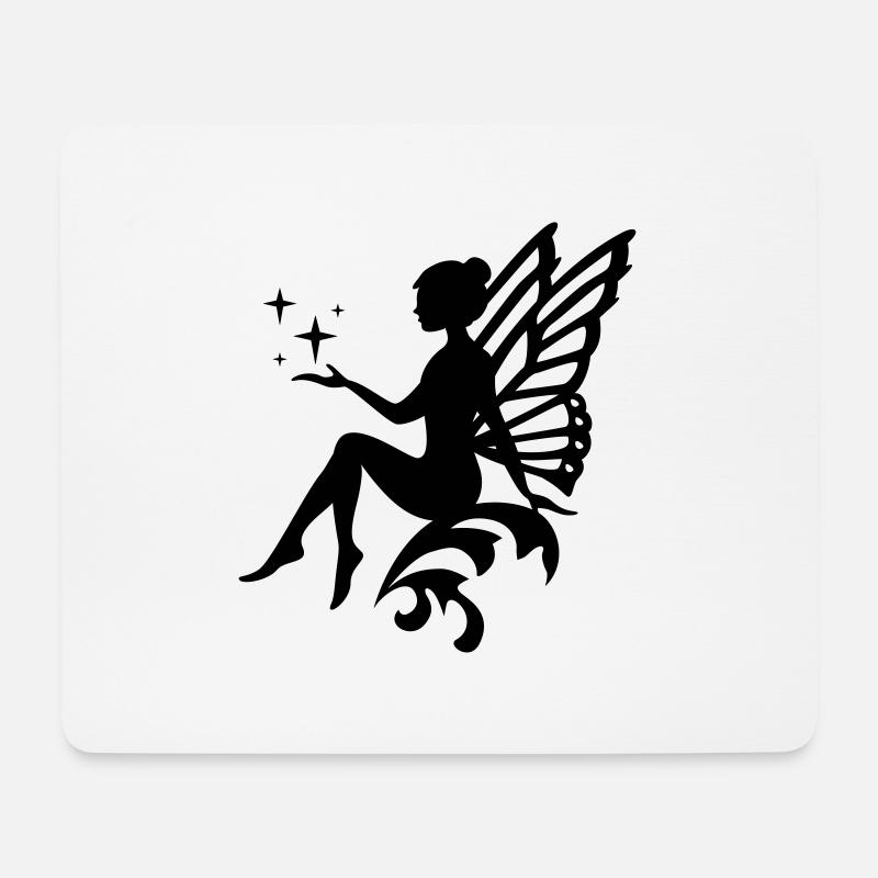 Fee in Deiner Wunschfarbe - Vektor - Mousepad (Querformat) - Weiß