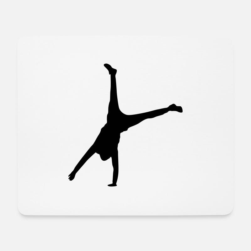 handstand move - Mousepad (Querformat) - Weiß