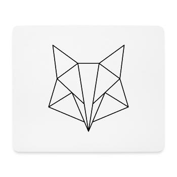 Fox Fox Animal Minimal - Mouse Pad (horizontal) - white - Front