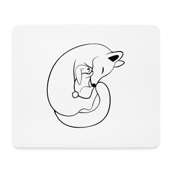 Fuchs & Hase - Mousepad (Querformat) - Weiß - Vorne
