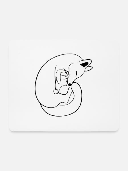 Fuchs & Hase - Mousepad (Querformat) - Weiß