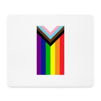 Gay Pride Rainbow Flag - Mouse Pad (horizontal) - white - Front
