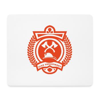 pompier - Tapis de souris (format paysage) - blanc - Devant