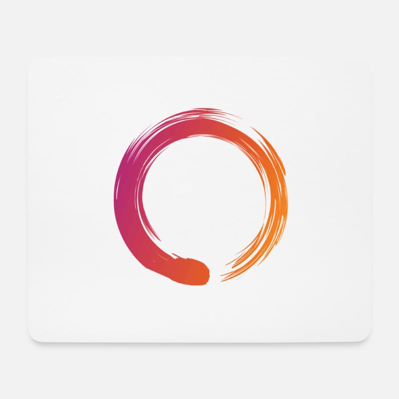 Zen Cirlce - Zen, Enso, Meditation, Buddhismus - Mousepad (Querformat) - Weiß