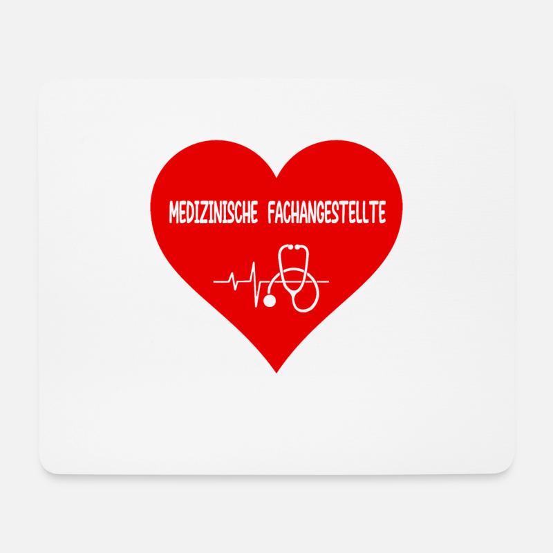 MFA Medizinische Fachangestellte Geschenkidee - Mousepad (Querformat) - Weiß