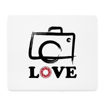 Love Photography - Mousepad (Querformat) - Weiß - Vorne
