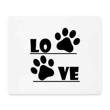 Chien chien - Tapis de souris (format paysage) - blanc - Devant
