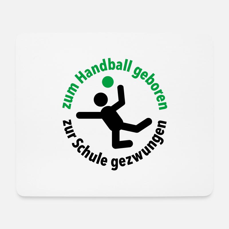 Handballverein Schule Sportunterricht Trainer Team - Mousepad (Querformat) - Weiß
