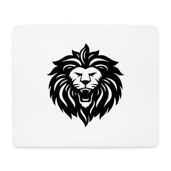 lion - Tapis de souris (format paysage) - blanc - Devant
