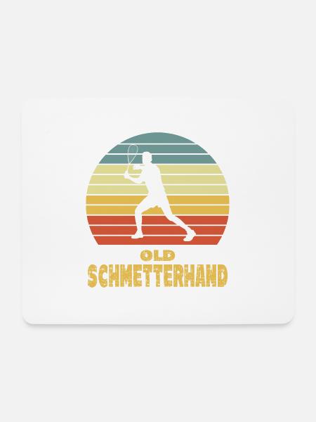 Old Schmetterhand Squash - Mousepad (Querformat) - Weiß