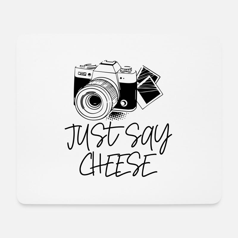 Just Say Cheese Photography - Mousepad (Querformat) - Weiß