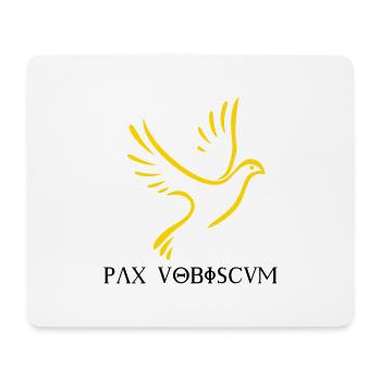Pax vobiscum - Que la paix soit avec vous! - Tapis de souris (format paysage) - blanc - Devant