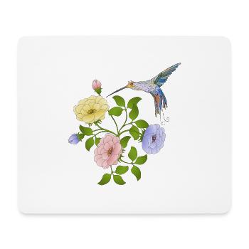 Vogel - Mousepad (Querformat) - Weiß - Vorne