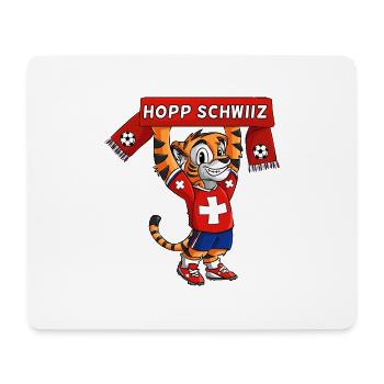 Swiss Fantiger Hopp Schwiiz - Mouse Pad (horizontal) - white - Front