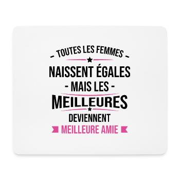 Les meilleures femmes deviennent Meilleure Amie - Tapis de souris (format paysage) - blanc - Devant
