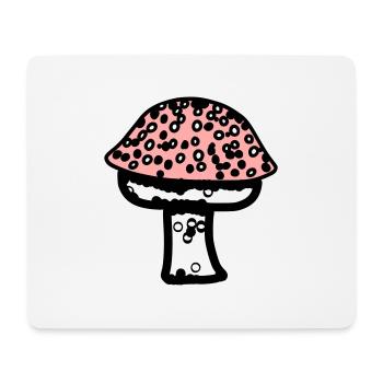 Fungus Mushrooms Poisonous Mycology Earthy Vector 1 - Mouse Pad (horizontal) - white - Front
